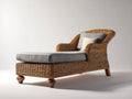 Tumbonas de ratán tejido 175x72x88 cm - Marrón natural - Diseño clásico para terraza